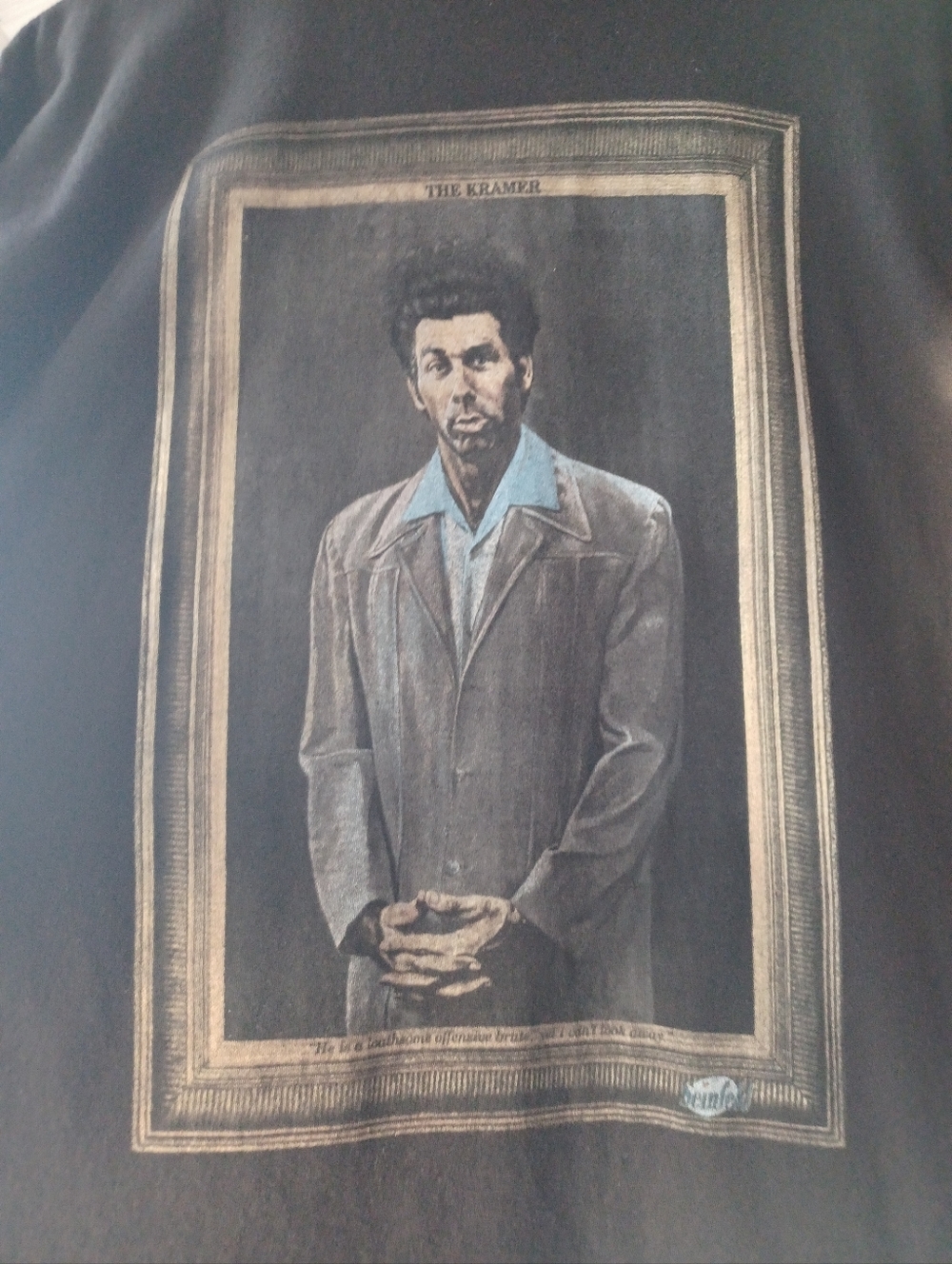 Seinfeld 'The Kramer' Portrait Graphic 100% Cotton Tee Men's XL Sitcom Merch